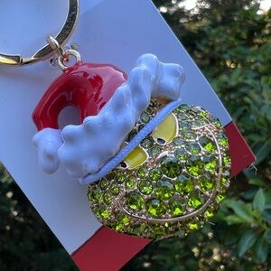 The Grinch Bling Keychain Bag Charm